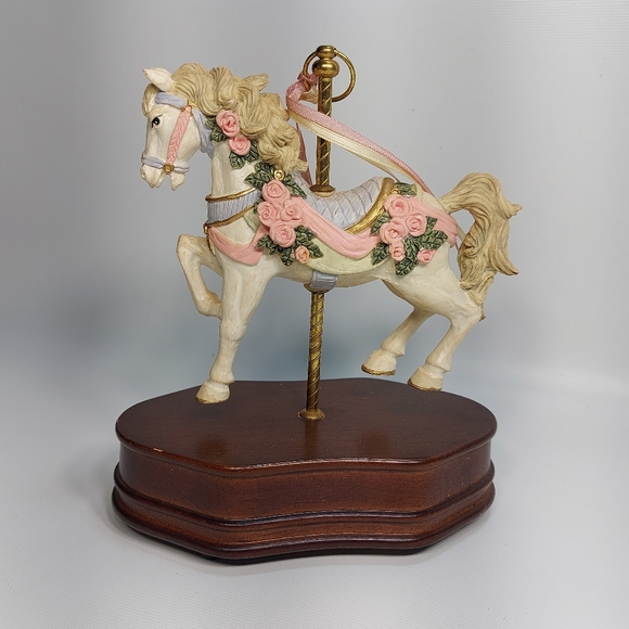 Other - Vintage Carousel Horse Wind Up Music Box, working
